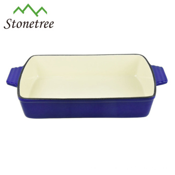 Rectangular Porcelain Enamel Cast Iron Roasting Pan